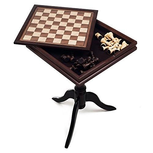ボードゲーム 英語 アメリカ 80-1808 Game Table - Reversible Tabletop with Chess and Backgammon Game