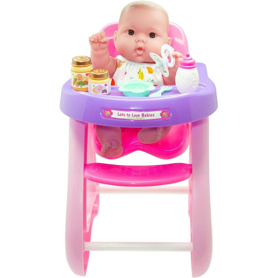 ジェーシートイズ 赤ちゃん おままごと 16148 JC Toys - 14\" Lots to Love Babies Doll and High Chの画像