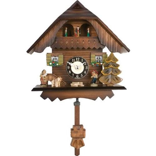 カッコー時計 インテリア 壁掛け時計 83-07QPT River City Clocks Quartz Cuckoo Clock - Painted Ch