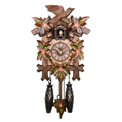 カッコー時計 インテリア 壁掛け時計 AH 40/6 QM HerrZeit by Adolf Herr Quartz Cuckoo Clock - Spr
