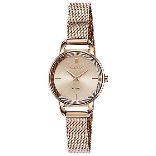 腕時計 シチズン 逆輸入 EZ7003-51X Citizen Quartz Womens Watch, Stainless Steel, Classic, Rose Gold-T｜maniacs-shop