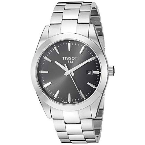 腕時計 ティソ メンズ T1274101105100 Tissot mens Gentleman Stainless Steel Dress Watch Grey T127410110