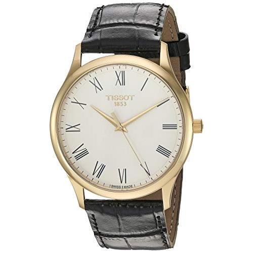 腕時計 ティソ レディース T9264101601300 Tissot unisex-adult Excellence Steel And 18K Gold Dress Wat