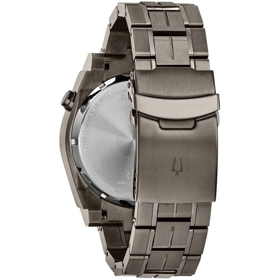 腕時計 ブローバ メンズ 98B343 Bulova Men's Precisionist Gray Ion-Plated Stainless Steel 8-Hand Chronの画像