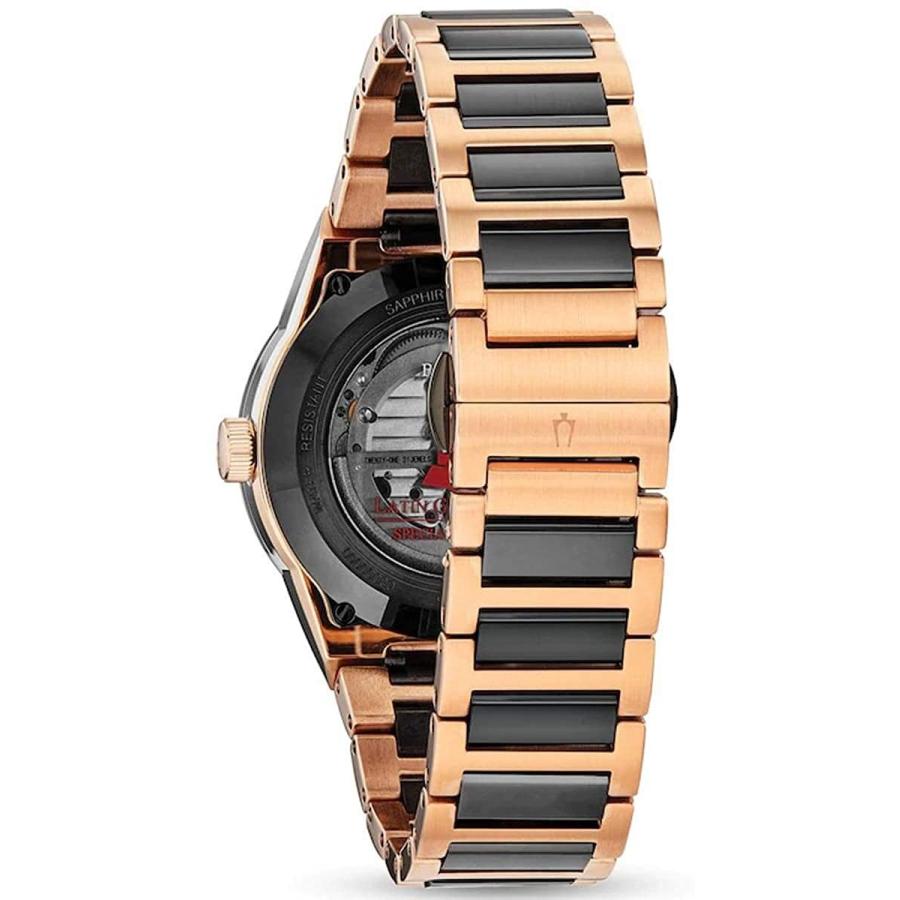 腕時計 ブローバ メンズ 98A236 Bulova Latin Grammy Modern Millenia Automatic Two-Tone Stainless Steelの画像