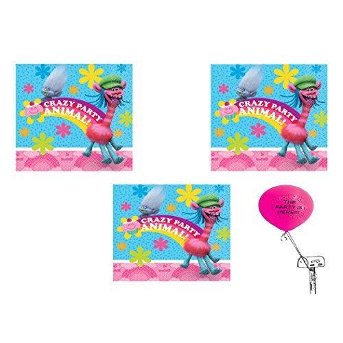 Trolls 344 アニメ アメリカ直輸入 トロールズ Party Napkins Dessert Trolls 48 Pack その他 楽天スーパーセール Themtransit Com