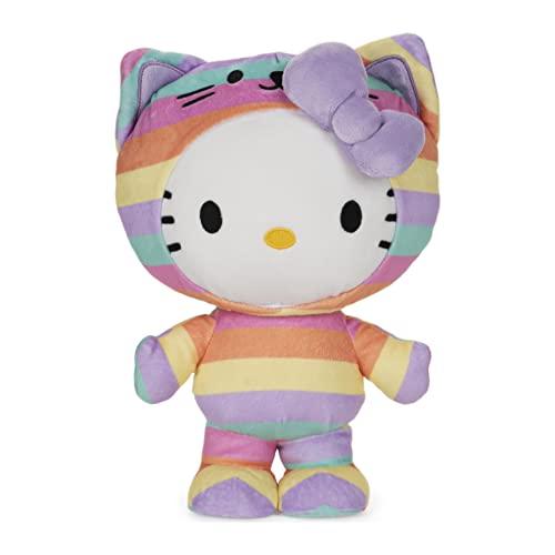 ガンド GUND ぬいぐるみ 6056144 GUND Sanrio Hello Kitty Rainbow Outfit Plush， Premium Stuffed Animal fo