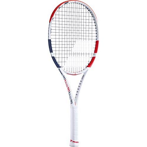 テニス ラケット 輸入 101402 Babolat Pure Strike Team Tennis Racquet Racquet - Strung with 16g White B