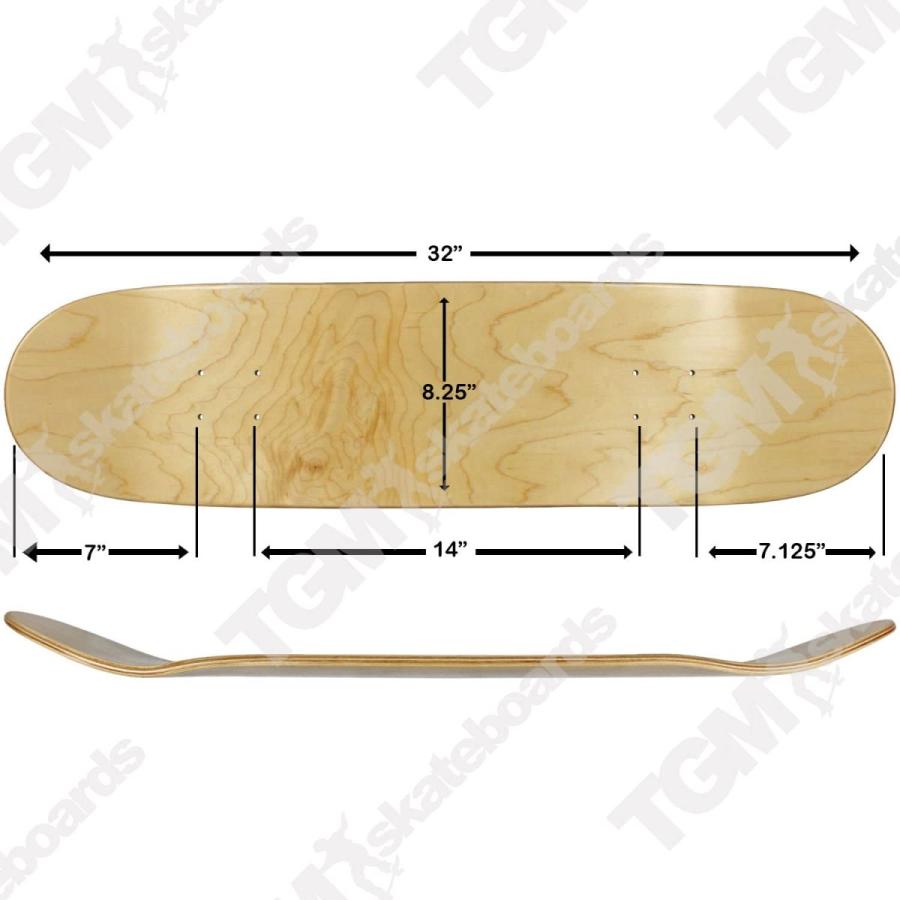 スタンダードスケートボード スケボー 海外モデル Moose Complete Skateboard Natural 8.25\" w"_1