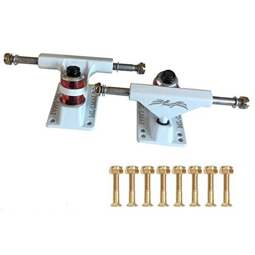 Lmai Skateboards LMAI3 \"スケートボードトラック2セットのトラック 8個のボルト 3.125 \""ソリッドアルミ"