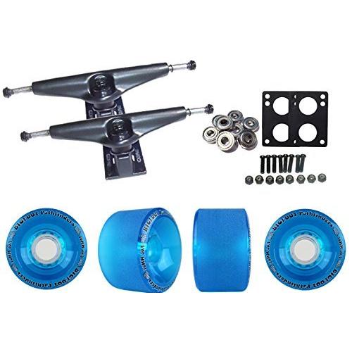 ウィール タイヤ スケボー TGM Skateboards Core Black Longboard Trucks Bigfoot Wheels Package 70mm Pa