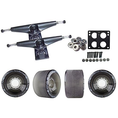 ウィール タイヤ スケボー TGM Skateboards Core Black Longboard Trucks Bigfoot Wheels Package 70mm Pa