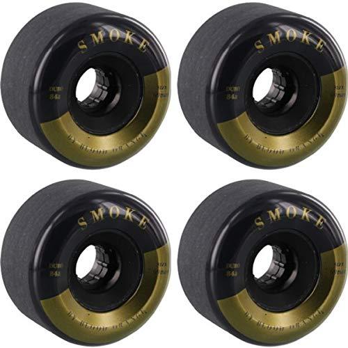 ウィール タイヤ スケボー Blood Orange Smoke Black/Gold Longboard Skateboard Wheels - 69mm 84a (Set