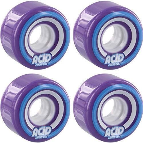 ウィール タイヤ スケボー Acid Chemical Wheels Pods Conical Purple Skateboard Wheels - 55mm 86a (Set