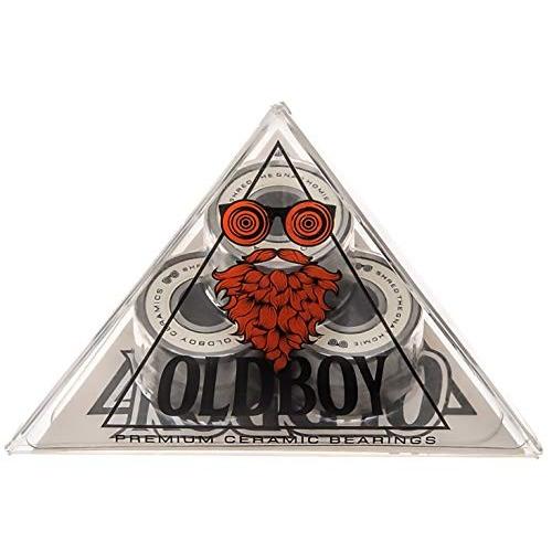 ベアリング スケボー スケートボード OBCZrO2UK Oldboy Ceramic Skateboard Bearings - Set of 8, Lo