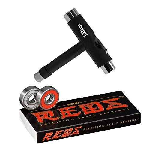 ベアリング スケボー スケートボード Bones Reds Bearings 8-Pack for