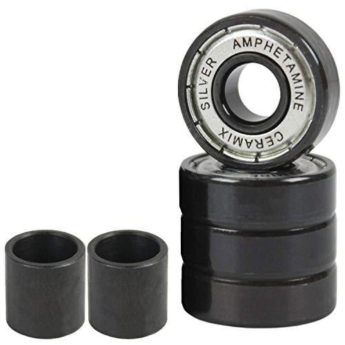 ベアリング スケボー スケートボード DECK Amphetamine Bearings Ceramic 4-Pack for Scooter, Skate