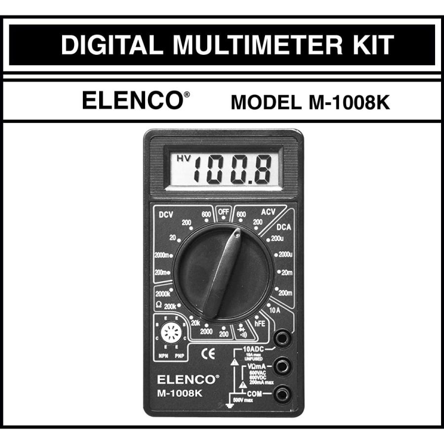エレンコ ロボット 電子工作 M-1008K Elenco M-1008K - Digital Multimeter Solder Kit | Great STEM Pro_2