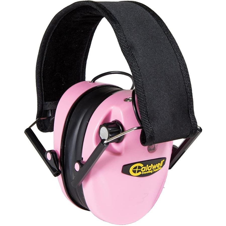 イヤーマフ シューティング ハンティング 487111 Caldwell E-Max - ADULT Pink - Low Profile Elec