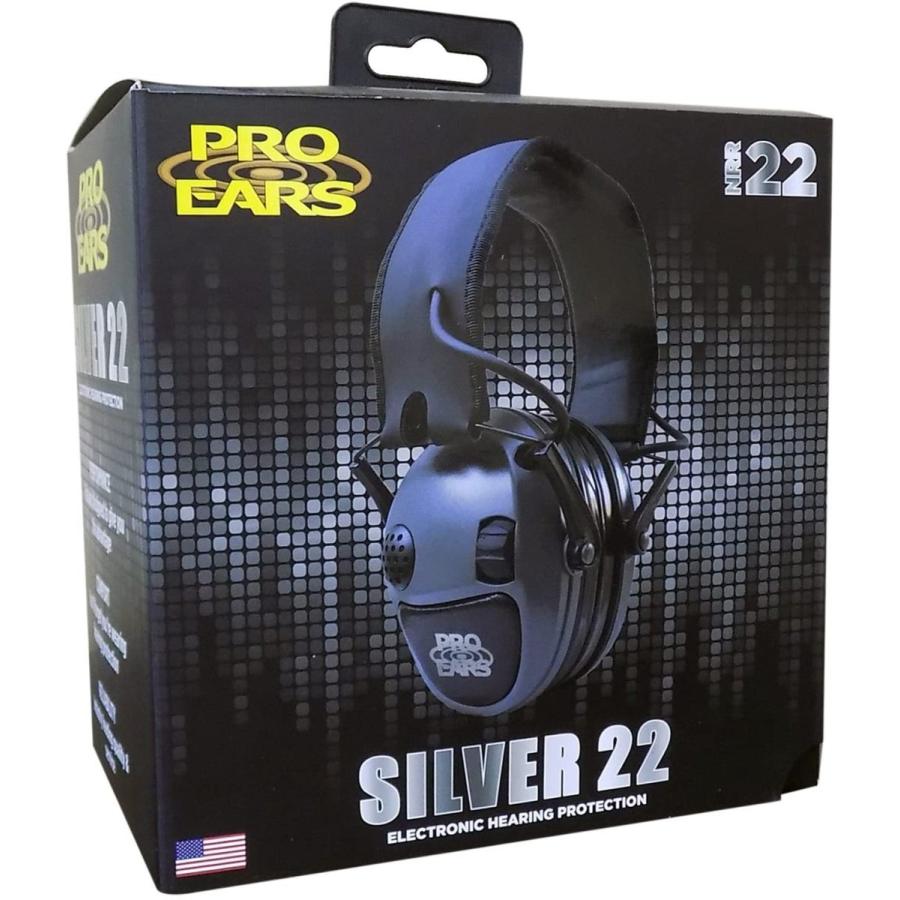 イヤーマフ シューティング ハンティング PESILVER Pro Ears Silver 22 Electronic Hearing Protec_8