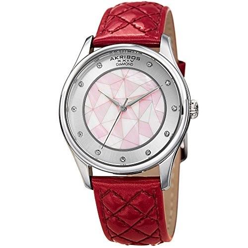 腕時計 アクリボスXXIV レディース AK925PK Akribos XXIV Women's Mother-of-Pearl Watch - 11 Diamond 送料無料womens akribos xxiv ak544wt quartz