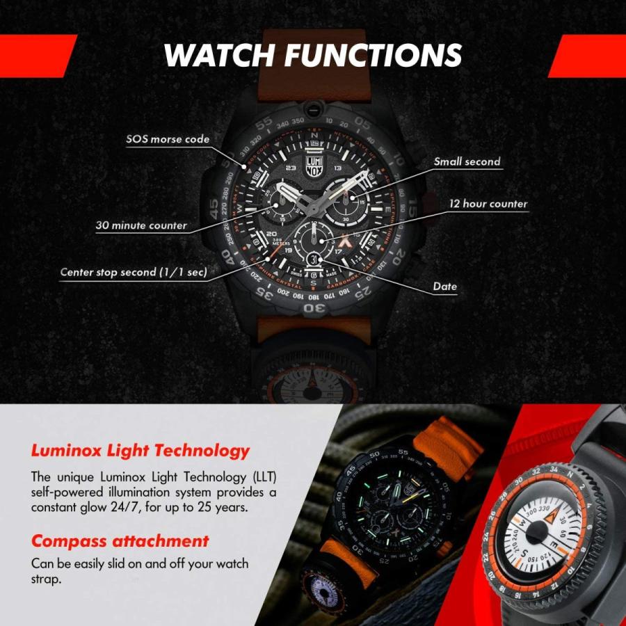 腕時計 ルミノックス アメリカ海軍SEAL部隊 XB.3749 Luminox - Bear Grylls Survival XB.3749 - Menの画像