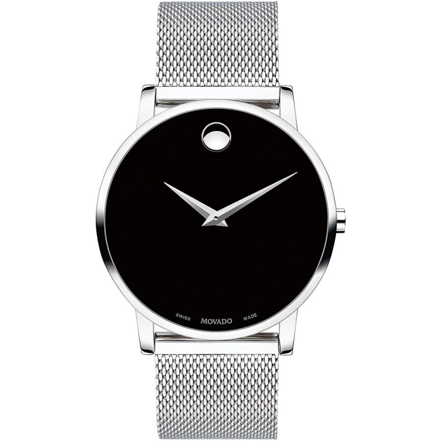 腕時計 モバード メンズ 607219 Movado Men's Museum Stainless Steel Watch with Concave Dot Museum Dial