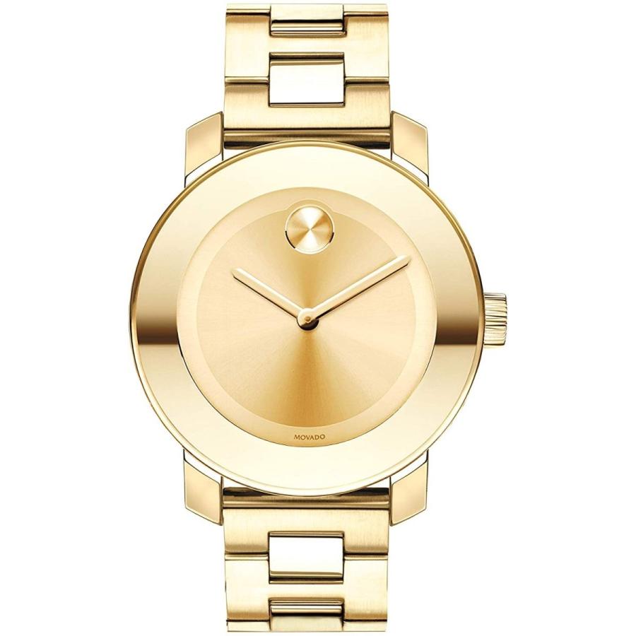 腕時計 モバード レディース 3600085 Movado Women's BOLD Iconic Metal Yellow Gold Watch with a Flat