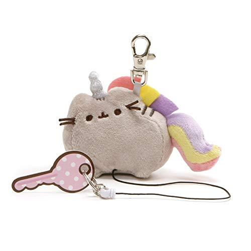 ガンド GUND ぬいぐるみ 4061428 GUND Pusheen the Cat Pusheenicorn Retractable Key Holder， Unicorn Plush