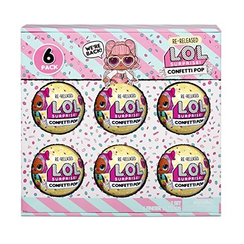 エルオーエル サプライズ L.O.L. Surprise! コンフェッティポップ 再リリース 6個パック 9つのサプラ(14331円)
