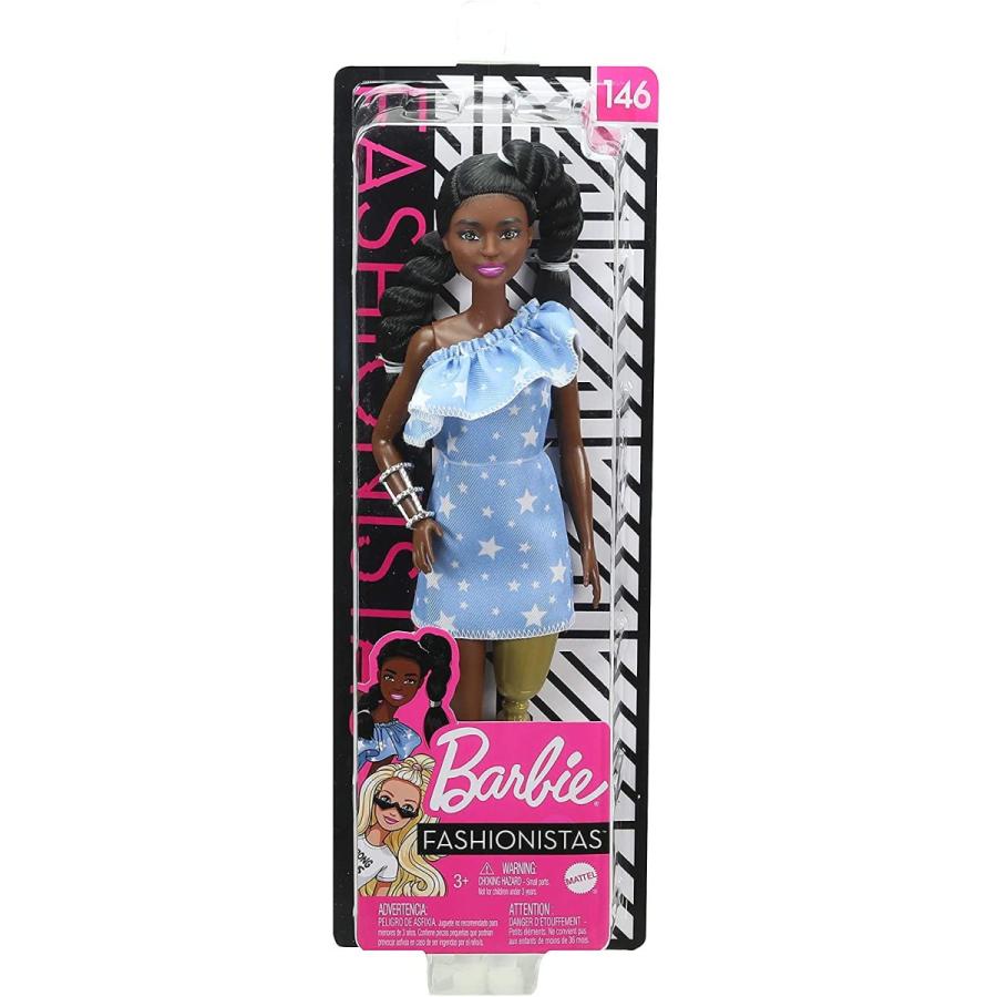 バービー Barbie ファッショニスタ 146 義足着用 星のプリントとフリルのワンショルダー シルエッ :pd-01430969:マニアックス  Yahoo!店 - 通販 - Yahoo!ショッピング