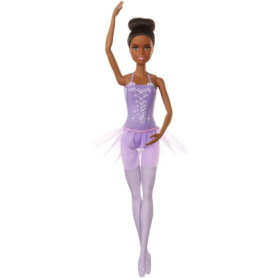 バービー バービー人形 GJL61 Barbie Ballerina Doll, Brunette Wearing Removable Purple Tutu, Sculpted