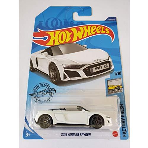 ホットウィール Hot Wheels 2019アウディ R8スパイダー ファクトリーフレッシュ1/10 175/250 ホワイト Aud