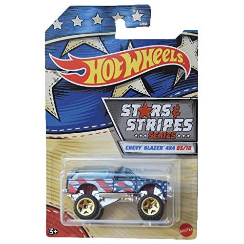ホットウィール マテル ミニカー GJW83 Hot Wheels Stars & Stripes Series Chevy Blazer 4x4 5/10， Bl