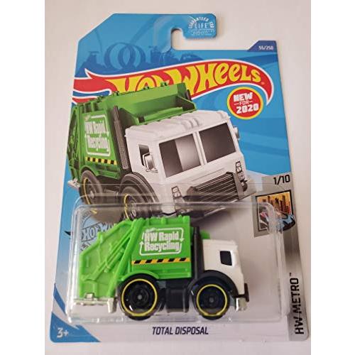 ホットウィール マテル ミニカー GHD90 Hot Wheels 2020 Hw Metro Total Disposal, Green 55/250