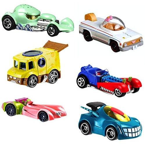 スポンジボブ ホットウィール ミニカーセット ホットウィール Hot Wheels キャラクターカー スポンジボブ 6台セット