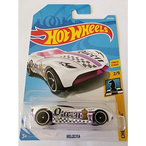 ホットウィール マテル ミニカー Hot Wheels 2018 Checkmate 2/9 - Velocita (White - Queen)