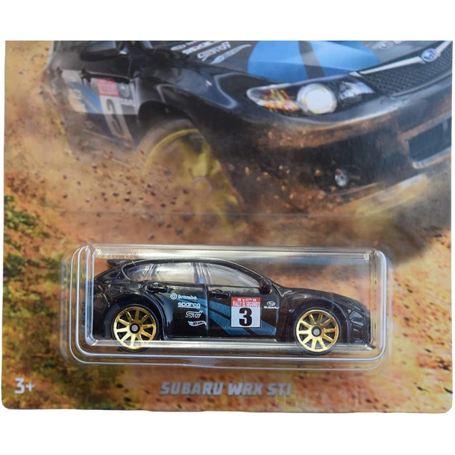 ホットウィール マテル ミニカー FYY03-0910 HOT Wheels 1:64 Scale Black Subaru WRX STI 6/6の画像