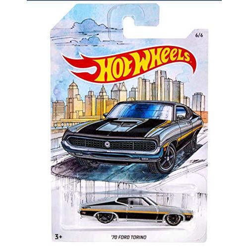 ホットウィール マテル ミニカー [PART] 1970 Hot Wheels '70 Ford Torino Detroit Muscle Car Series