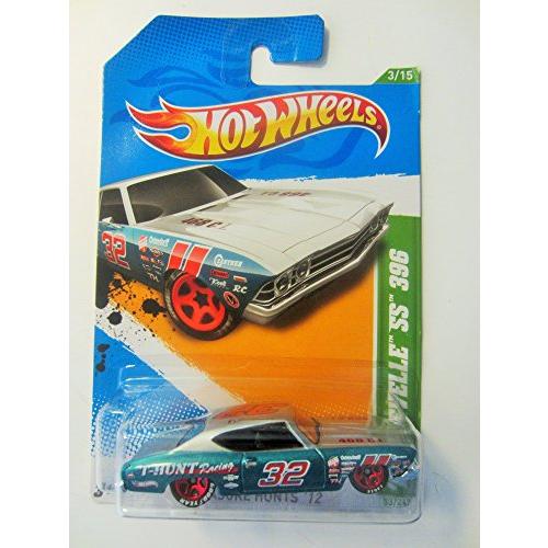 ホットウィール Hot Wheels ’69 シェベル SS 396 トレジャーハント’12 3/15 53/247 シルバー/ブルーグリ