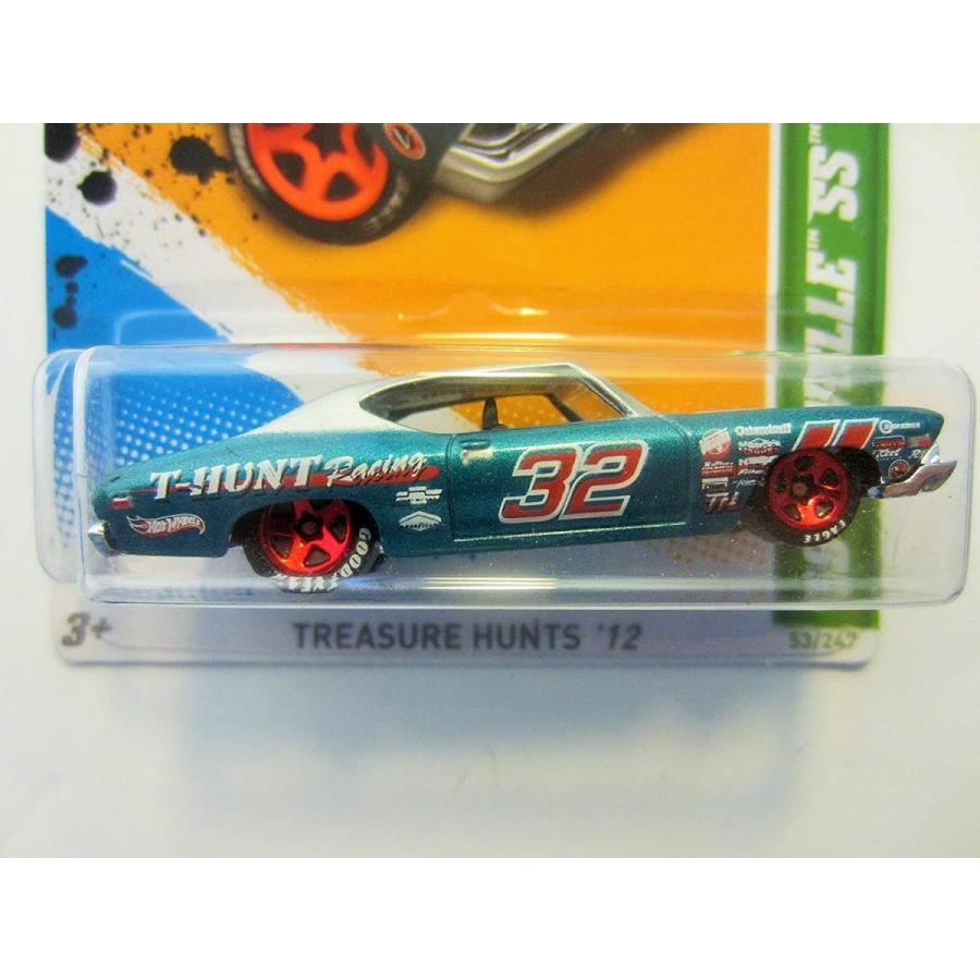 ホットウィール Hot Wheels ’69 シェベル SS 396 トレジャーハント’12 3/15 53/247 シルバー/ブルーグリ_1