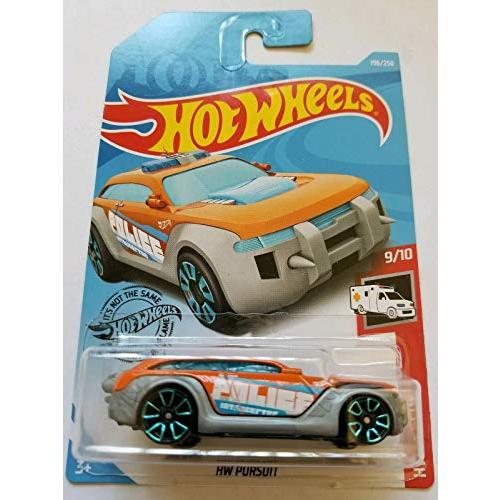 ホットウィール マテル ミニカー Hot Wheels 1:64 Scale Orange Car, Hw Rescue - Hw Pursuit, Collect