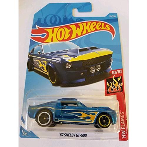 ホットウィール マテル ミニカー Shelby GT-500 Hot Wheels 2019 HW Flames - '67 Shelby GT-500 [Dark