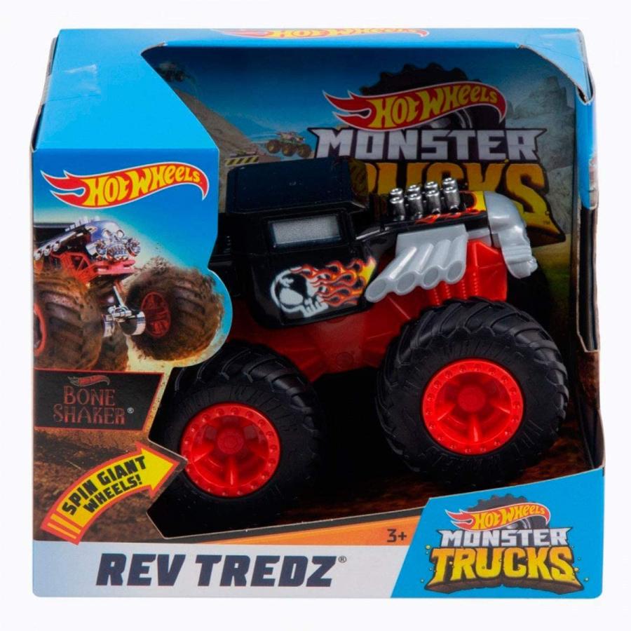 ホットウィール Hot Wheels モンスタートラック ボーンシェイカー REV TREDZ ビークル ミニカー｜maniacs-shop｜02