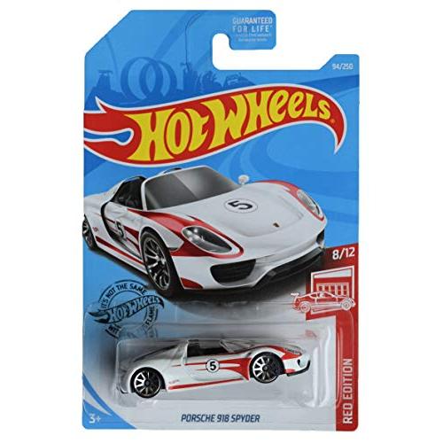 ホットウィール Hot Wheels ポルシェ918 スパイダー レッドエディション8/12 PORSCHE ビークル ミニカー｜maniacs-shop