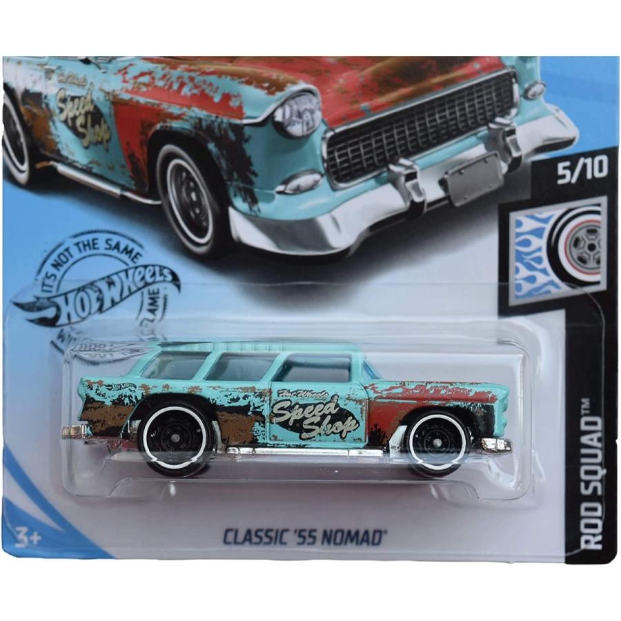 ホットウィール マテル ミニカー fyc14 Hot Wheels Rod Squad Series 5/10 Classic '55 Nomad 183/250,｜maniacs-shop｜02