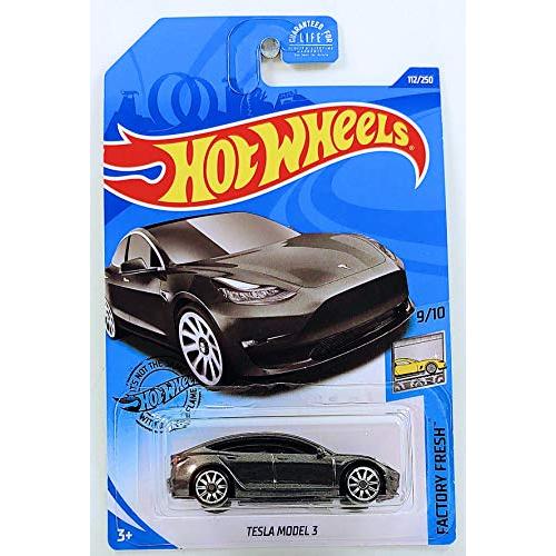 ホットウィール Hot Wheels テスラ モデル3 ファクトリーフレッシュ9/10 112/250 Tesla ビークル ミニカ