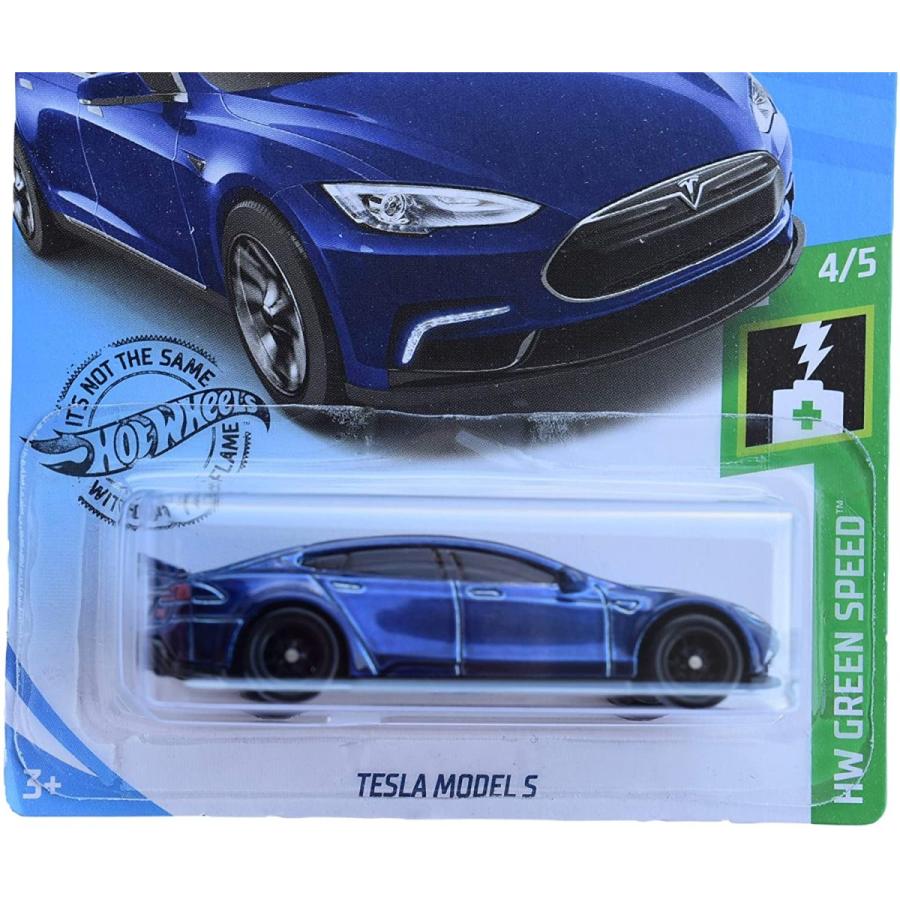 ホットウィール Hot Wheels テスラ モデルS HWグリーンスピード 4/5 226/250 ブルー Tesla ビークル ミニ_2