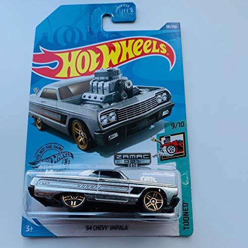 ホットウィール マテル ミニカー Hot Wheels 2020 TOONED 9/10 '64 Chevy Impala ZAMAC