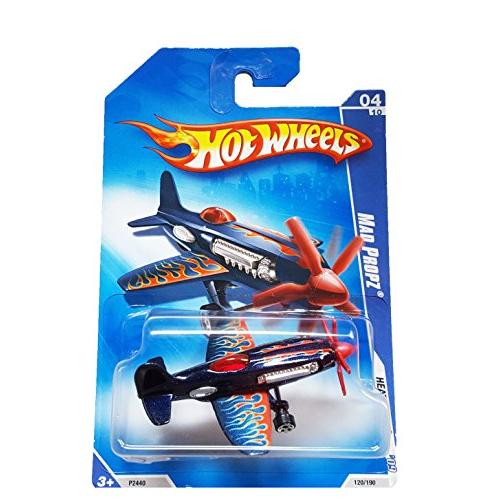 ホットウィール マテル ミニカー 027084725377 Hot Wheels 2009 Mad Propz Heat Fleet 120/190 Plane b
